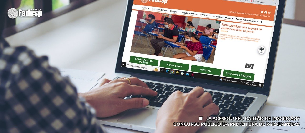 Não esqueça seu cartão de inscricao