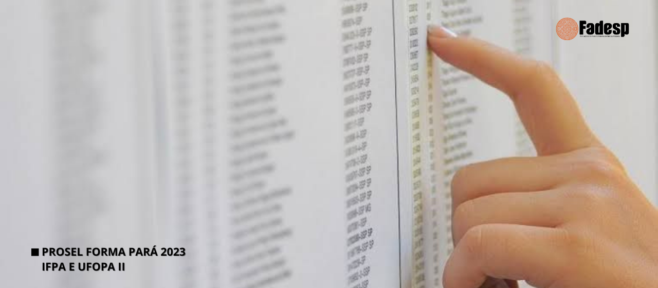 PROSEL E UFOPA - Resultado Preliiminar